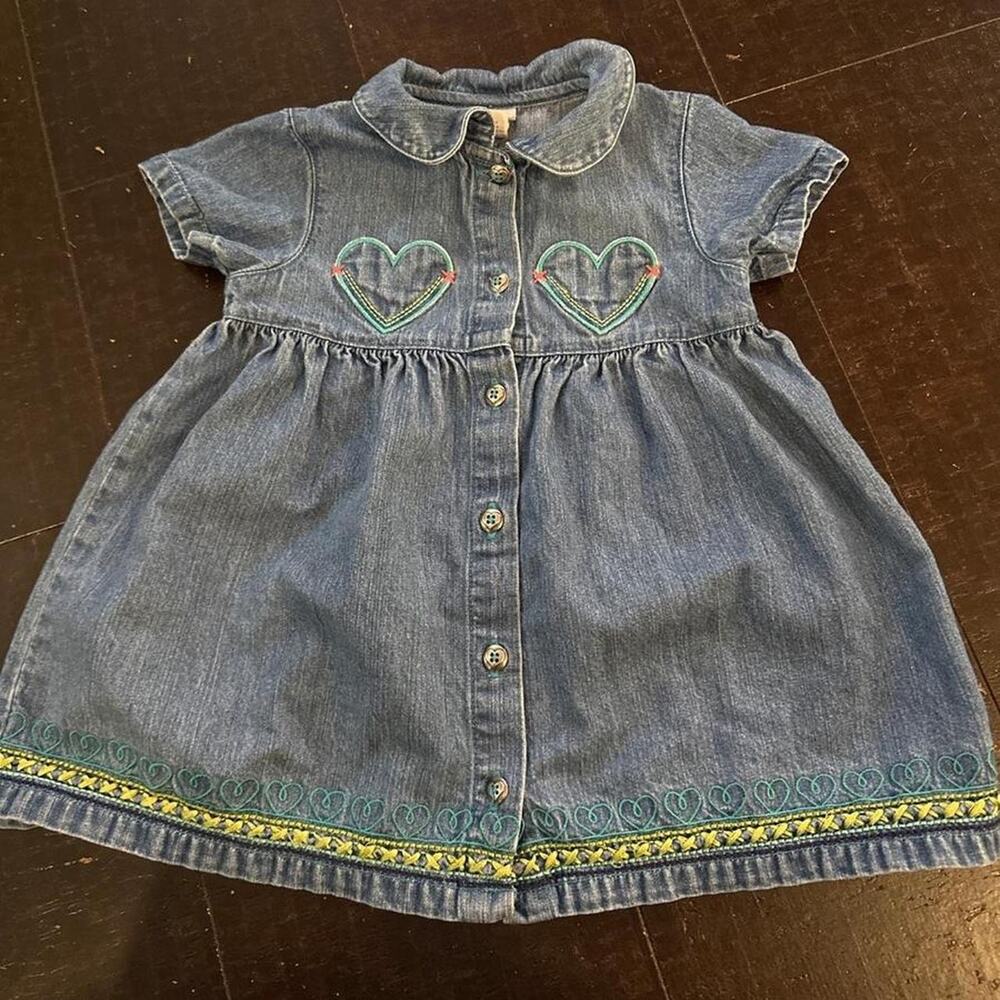 Adorable vintage carters jean dress